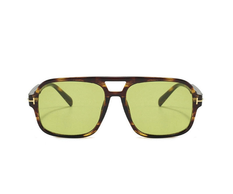 Tortoise Frame Yellow Lense Sunglasses