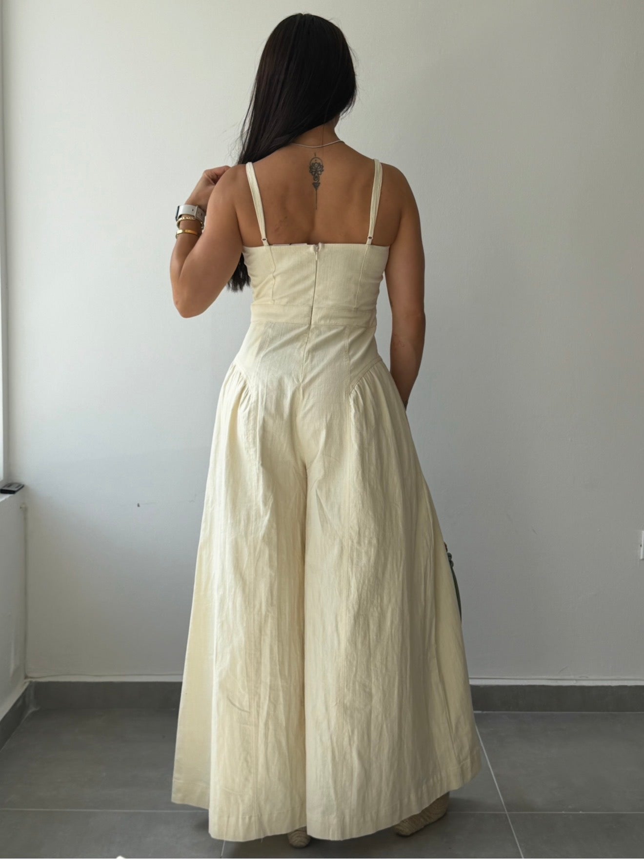 Linen Wide Leg Jumpsuit (RESTOCK)
