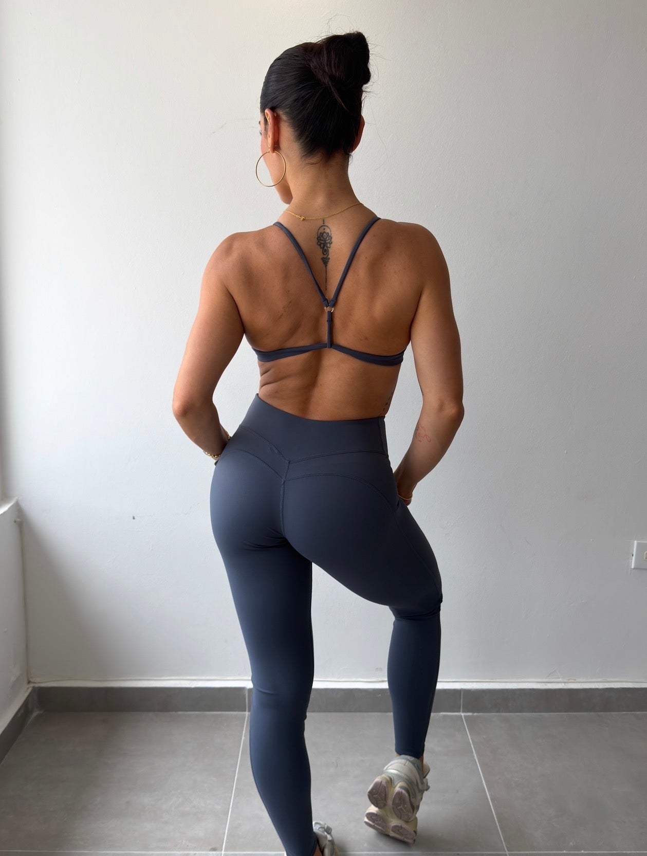 Blue-Gray Legging Set