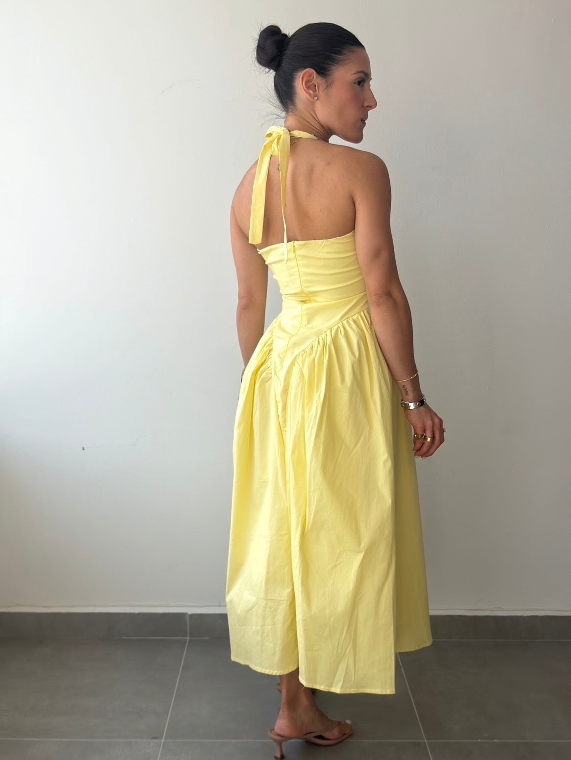 Yellow Midi Dress