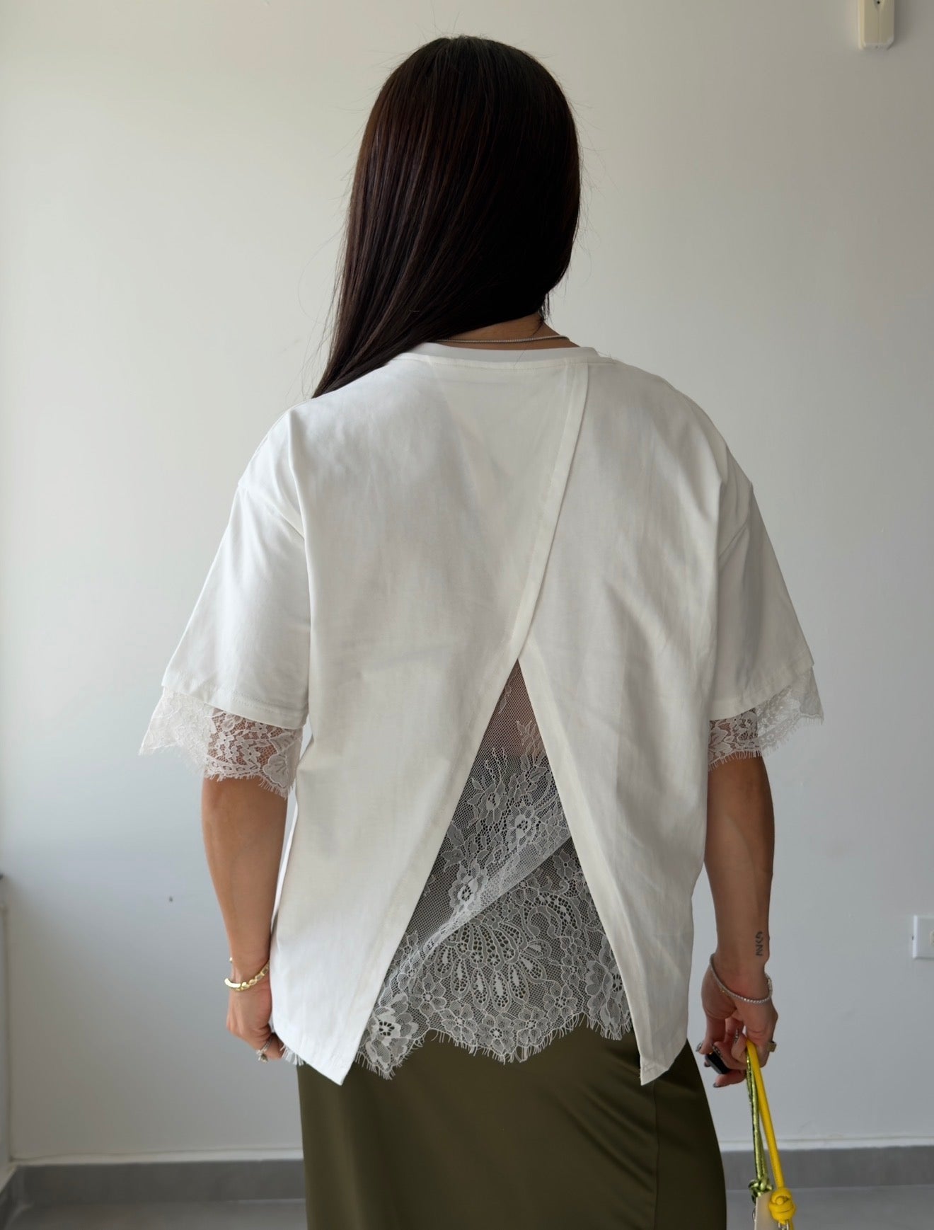 White Lace T Shirt
