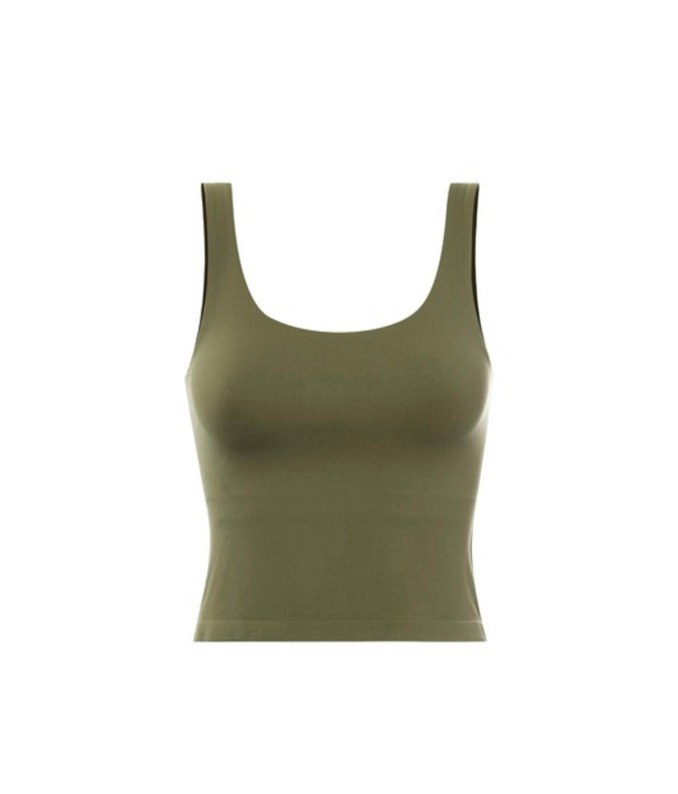 Olive Scoopneck Basic