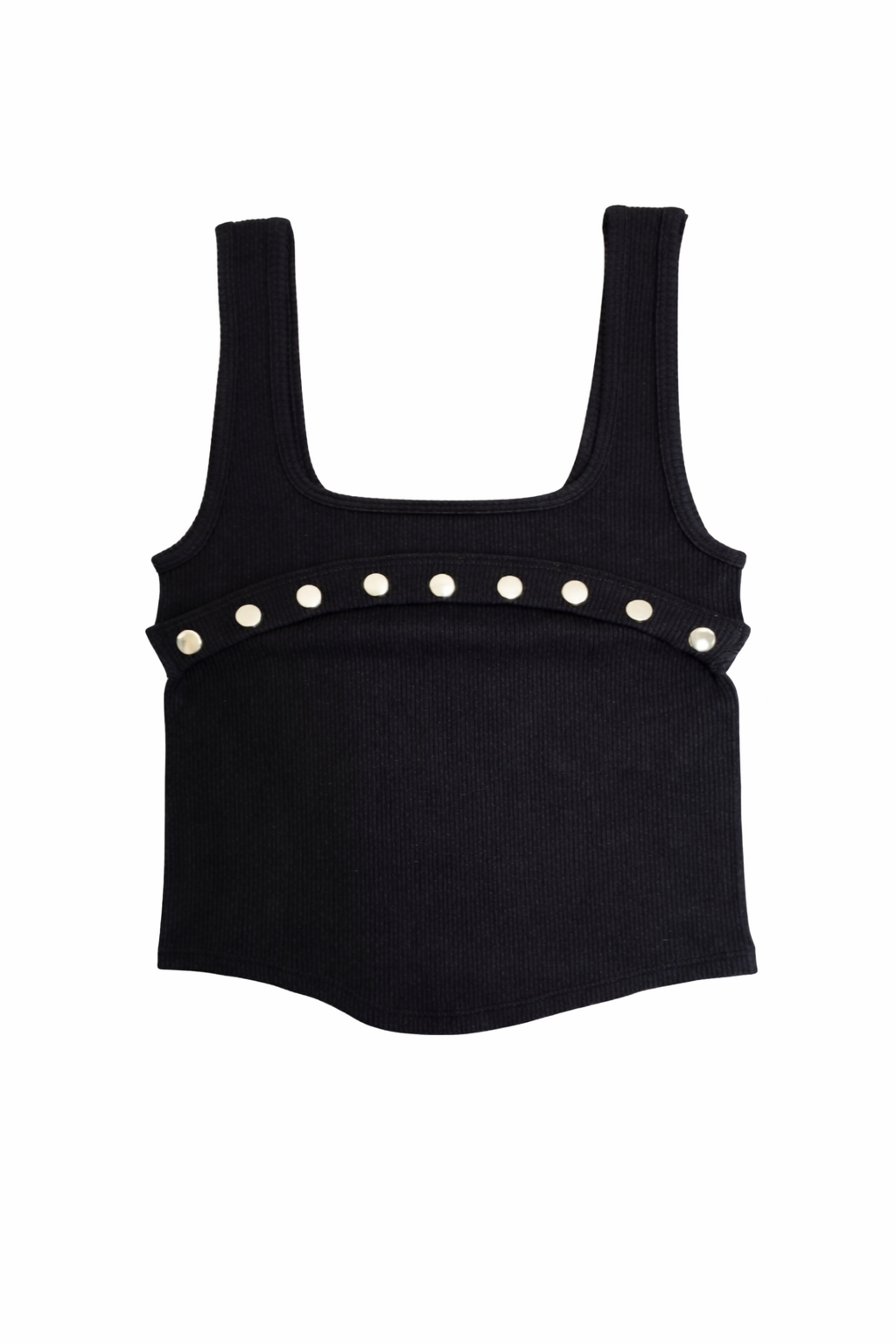 Ribbed Studs Detail Basic