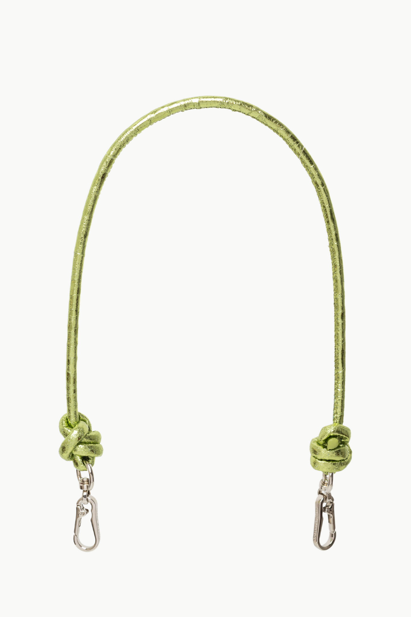 Cadena Piel Nudo 'Hombro'-Verde Metalizado