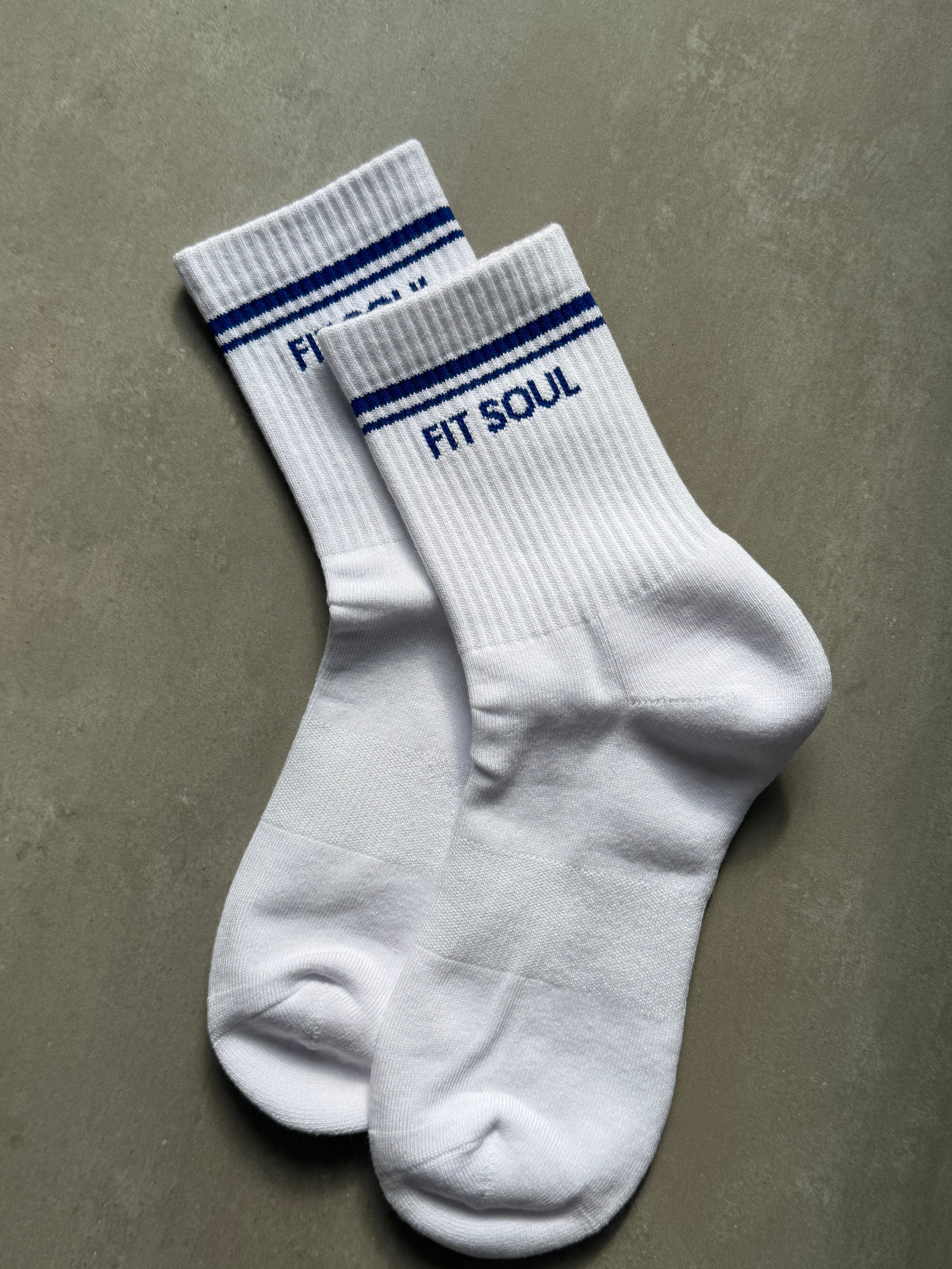 Half Crew Socks (Blue)