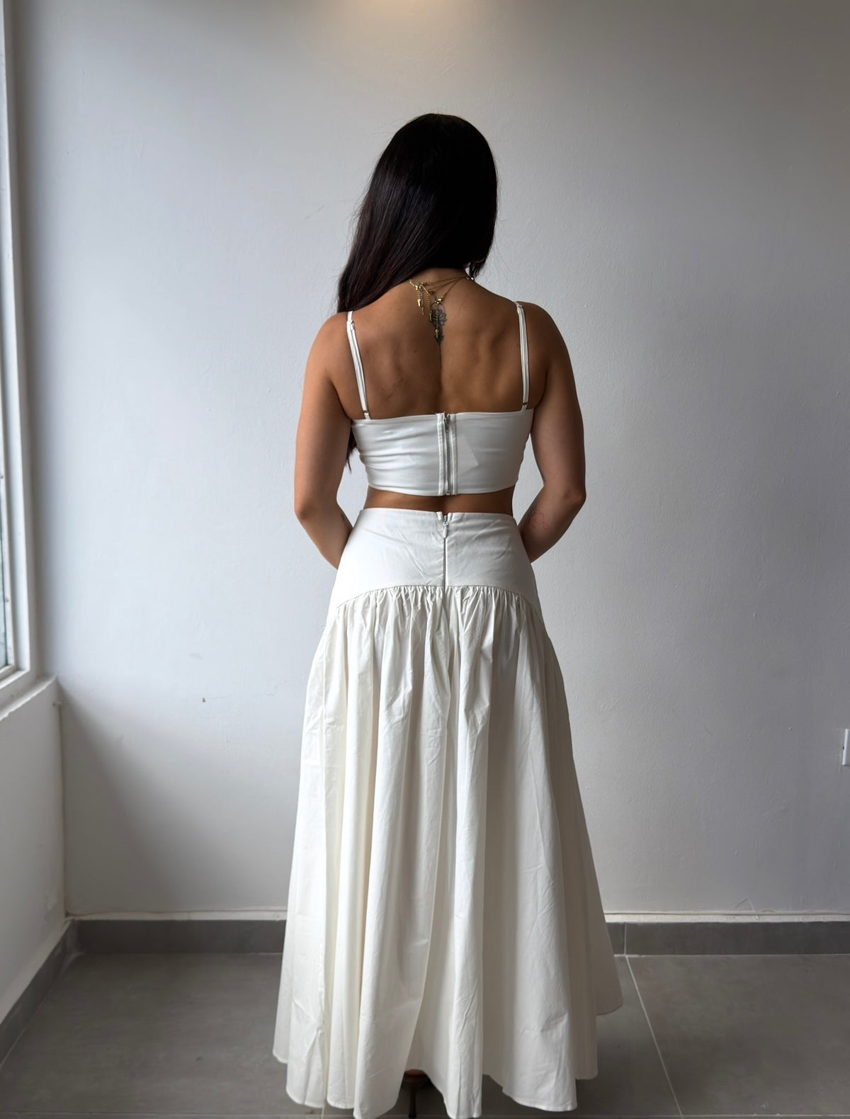 White Skirt Set
