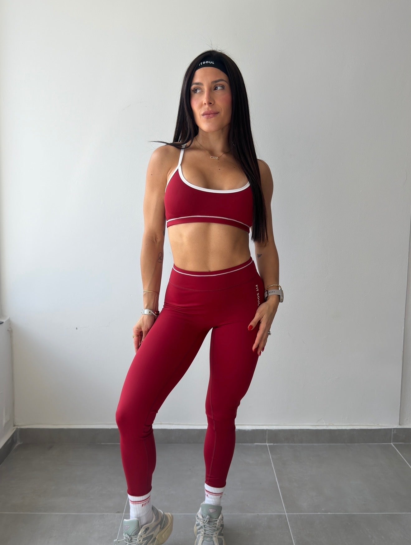 Cherry Contrast Legging Set