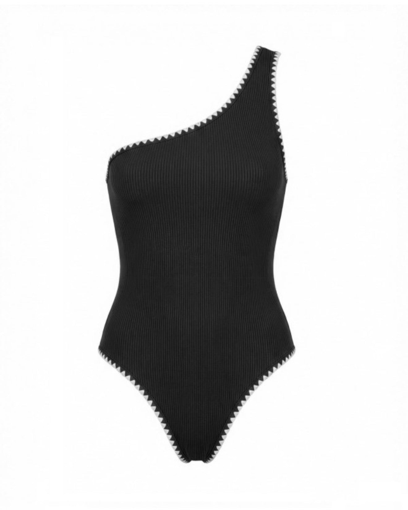 Ribbed Embroidered Bodysuit