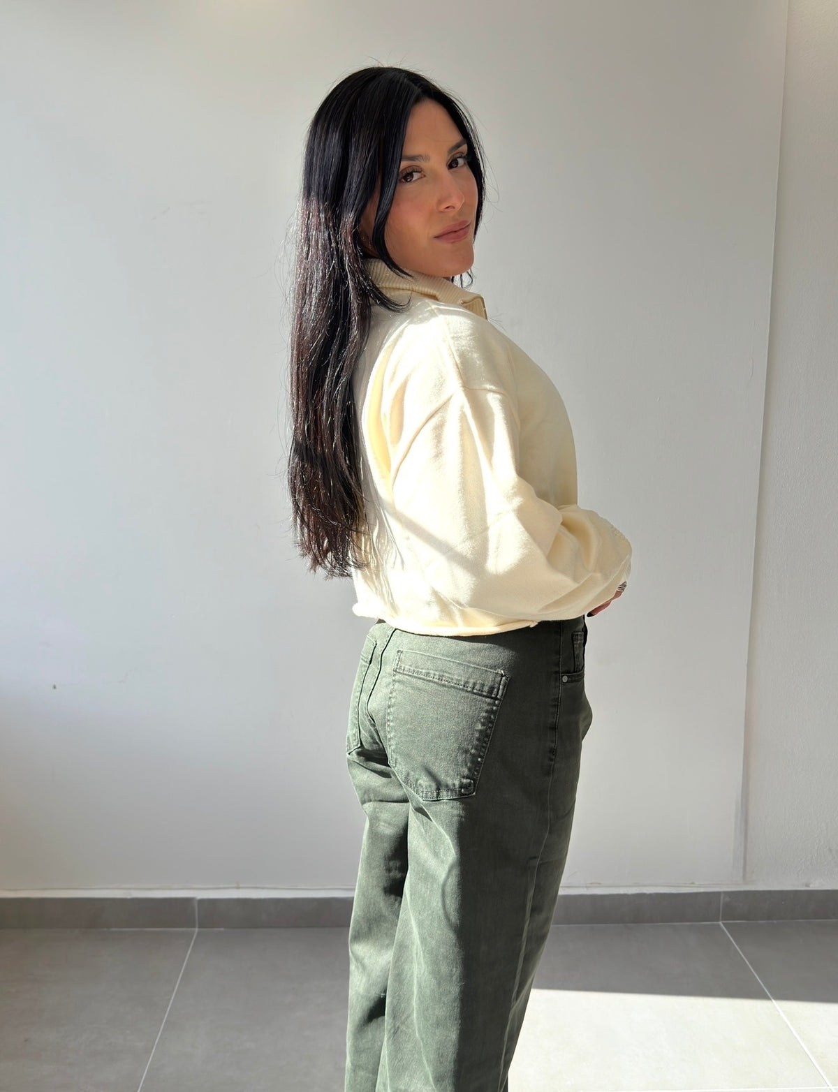 Ivory Sweater Top