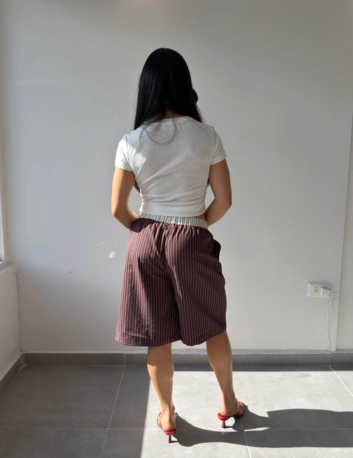 Contrast Stripe Bermudas