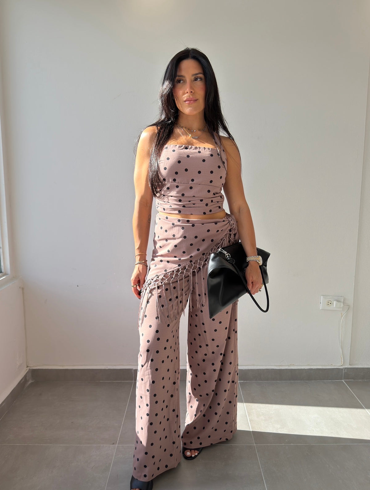 Polka Mauve 3 Piece Set